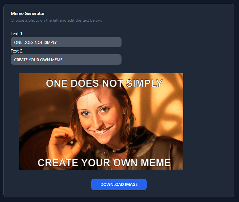 Meme Generator with Swap Meme